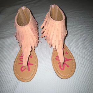 Sam Edelman Girls Sandal with Fringe